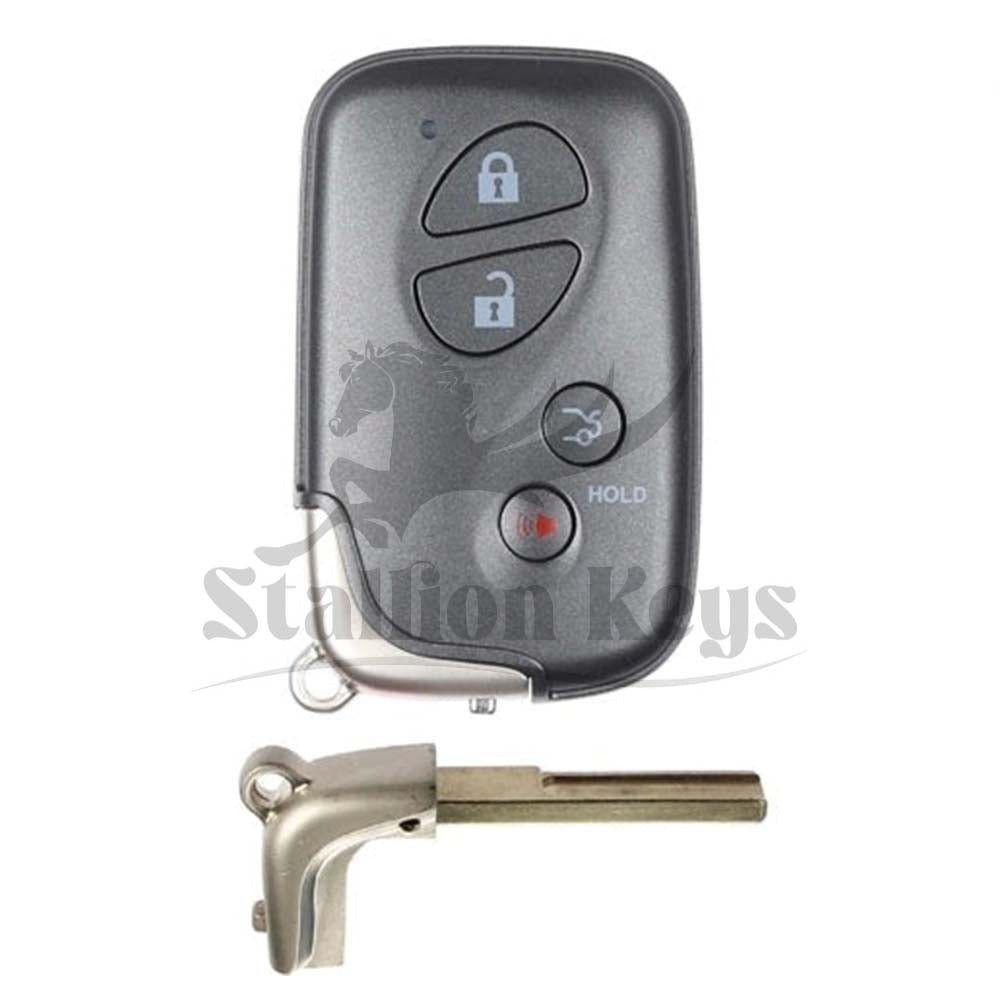 2009-2011 Lexus ES350 IS250 GS350 / 4-Button Smart Key / PN: 89904-50380 / HYQ14AAB / E Board 3370 / AFTERMARKET 2009-2011 Lexus ES350 IS250 GS350 / 4-Button Smart Key / PN: 89904-50380 / HYQ14AAB / E Board 3370 / AFTERMARKET